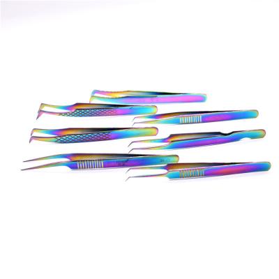 China Factory direct high hardness false eyelash eyelash extension tweezers volume tweezers wick tweezers factory free OEM logo for sale