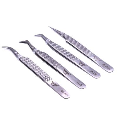 China Highest Quality Customized Eyelash Extension High Hardness Sharp Eyelash Extension Tweezers for sale