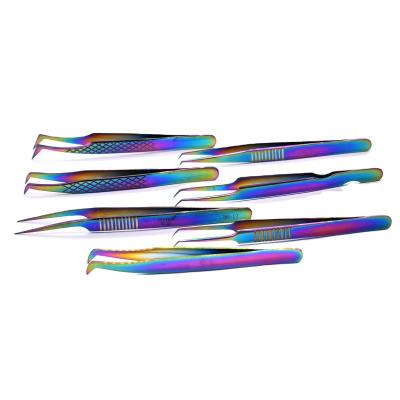 China cheap new product easy to bloom eyelash extension stainless steel eyelash extension tweezers for sale