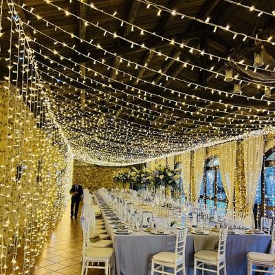 China AC Plug LED String Light 6x5m 1000 LED Curtain Lights Waterproof Fairy LED String Light For Christmas Tree Holiday Decoration Garlands for sale