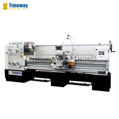 China BL-500C Gap Bed Lathe Machine with 105mm Spindle Bore and 25x25mm Tool Section Size for sale