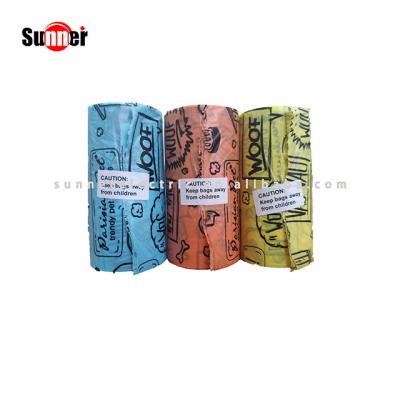 China Viable Wholesale Manufacturer Graffiti Style Dog Garbage Bags for sale