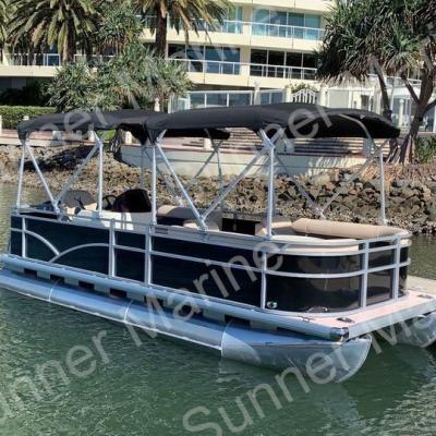 China 19ft (5.8m) Luxury Aluminum Party Pontoon Boat Suit For Container Load for sale