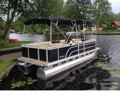 China 18ft Aluminum Aluminum Pontoon Fishing Boat for sale