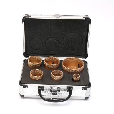 China 6PCS M14 Thread Marble Shank Diamond Core Drill Bit Set Vacuum Welded Hole Saw for sale