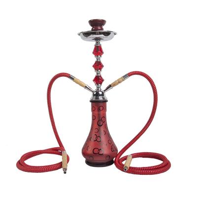 China Crystal Red Glass Smoking Pipe Mini Electronic Cigarett Hookah for sale