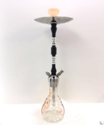 China New Style Aluminum Glass Hookah Popular In Europe Water Pipe Smoking for sale