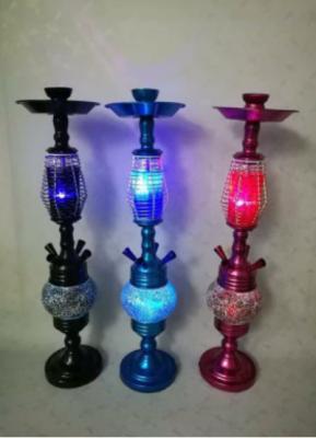 China Woyu Aluminum Hookah 2 LED Light Fashion in Clubs and Bars Shisha Lounge Nargile for sale