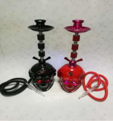 China Woyu Person Cranial Resin Hookah Double Hoses Tobacco Charcoal Shisha for Halloween for sale