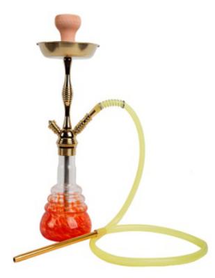 China Woyu Zinc Alloy Hookah Colorful Glass Bottle Customer Design Single Pipe Shisha Tobacco Nargile for sale