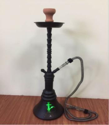 China Single Pipe Enjoy Yourself Time Zinc Alloy Hookah Black Color Shisha Customer Design Logo for sale