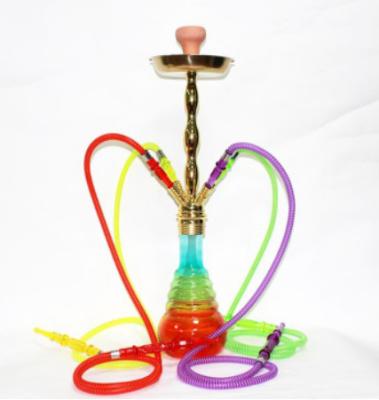 China 4 Pipes Fashionable Design Wine Bars Hot Sale Model Zinc Alloy Hookah Shesha Nargile for sale