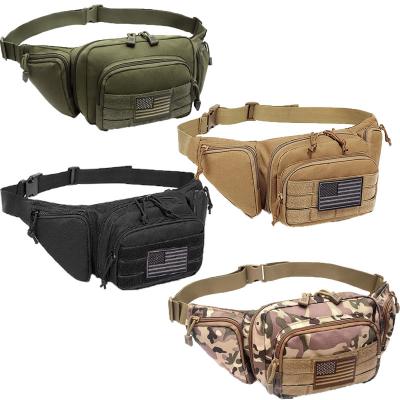 China High Quality Polyester Men Leisure Waist Bag Water Proof Sports Waist Bag Military Tactical Fanny Pack Multi Colors for sale