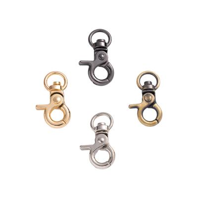 China Zinc alloy dog ​​hooks for handbags lead carbinear key chain snap hooks fashion high quality spring clip hot sale popular for sale