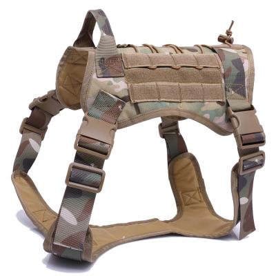 China Amazon Viable Hot Sale Dog Training Vest Military Training Molle Outdoor Dog Harness Vest for sale