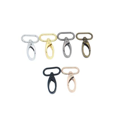 China Wholesale Nickel Free Lanyard Handbag Hanger Metal Lobster Hugging Clips Observe Spring Hook Clip Swivel Snap Hook For Purse for sale