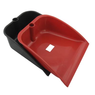 China 25cm Width Indoor Cleaning Durable Plastic Dustpan with Wooden Handles or Plastic Handle for sale