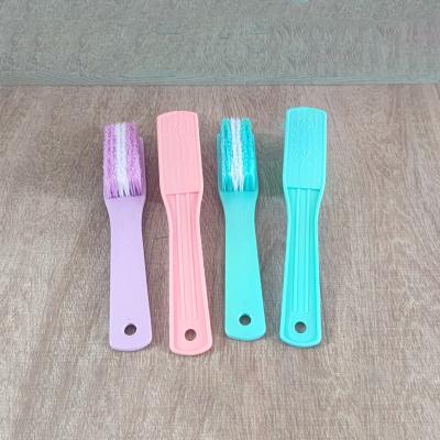 China Hot Selling HAYUSUN Clothes Cleaning Home Laundry Clothes Transparent Cheap Plastic Cleaning Brush Scrub Brush for sale