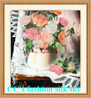 China 2017 new style,silk embroidery,Needlework,DIY DMC Cross stitch,Sets For Embroidery kits,fl for sale