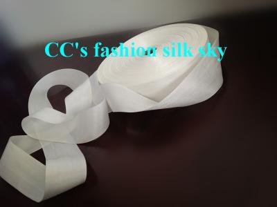 China 100% pure silk embroidery ribbon,30mm silk ribbon,undyed color slik satin ribbon polyester satin ribbon decoration for sale