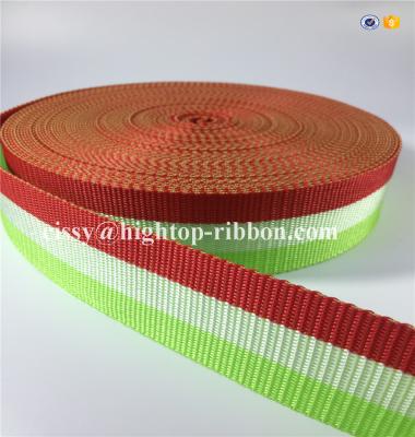 China PP woven webbing for bags,woven colored pp webbing for shoulder bag,hight quality,refelective,stock webbing for sale