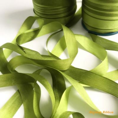 China 100% real pure silk woven double face taffeta satin silk ribbons for embroidery and handcraft project,gift packing for sale