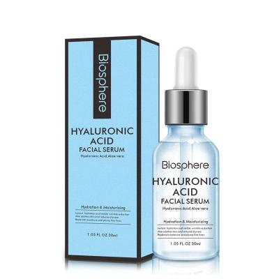 China Moisturizer Biosphere Hyaluronic Acid Facial Serum Anti Aging Oxidation Improve Skin Moisturizing Natural Organic Hydration Serum for sale