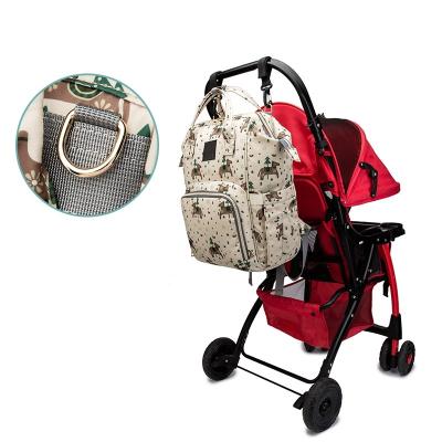 China Waterproof Multifunctional Diaper Bag Mom Travel Backpack Custom Diaper Bags for sale