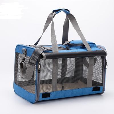 China Hot Sale Breathable Pet Carrier Airline Approved Portable Folding Travel Pet Bag for sale