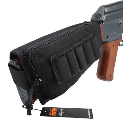 China 500D Cordura Rifle Shotgun Buttstock Cheek Rest Rifle Bullet Shell Nylon Magazine Molle Pouch Tactical Holder for sale