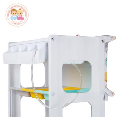 China Plastic baby changing table baby bath tub and changing table Multifunctional baby changing table for sale