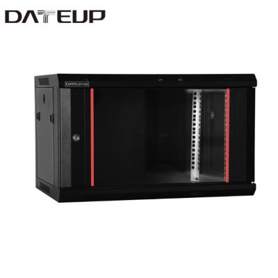 China Wall Mount Consumer Series Server Cabinet 12U Wall Mount Network Equipment Rack Tempered Glass Door Wall Mount Rack Enclosure Server Cabinet for sale