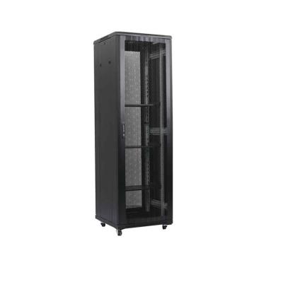 China SPCC cold rolled steel 42U SPCC telecom equipment mesh door floor standing network cabinet factory manufacturer for sale