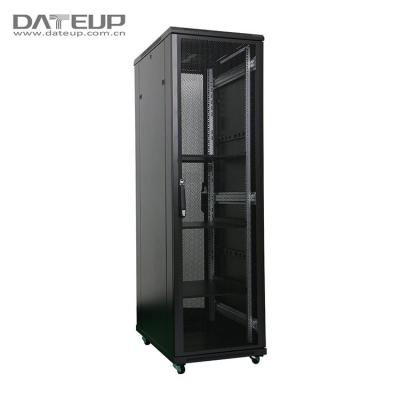 China SPCC Cold Rolled Perforated DATEUP Door 42u Server Rack Server Steel Glass Door Network Cabinet 19 Inch Network Cabinet for sale