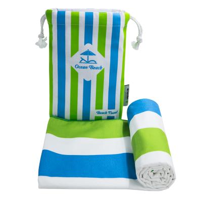 China Compressed Polyester Digital Printed Beach Towel With Bag Made In China For Traveling for sale