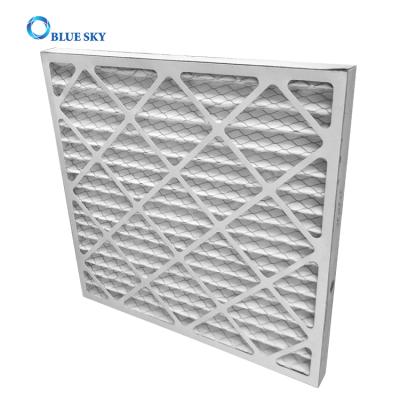 China Replaces Original Air Purifier Hepa Filter Customized 24x24x2 MERV 6 Panel Pleated AC Furnace Air Filter Air Conditioning Ventilation Filter for sale