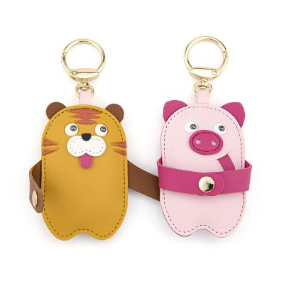 China PU Hug Me Girl Key Bag Cartoon Hanging Pendants Pet Airtag Set Car Key Ring Creative Practical Gift for sale