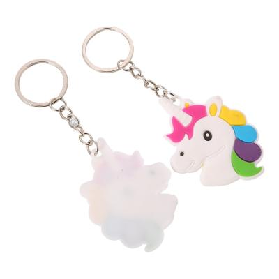 China Useful Promotional Gift Keychain Unicorn Keychain 3d Letter Logo Pvc Rubber Custom Promotional Sweet Alphabet for sale