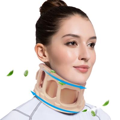 China VELPEAU Health Care Physiotherapy Rehabilitation Silicone Neck Brace Healthy Cool Neck Collar Medical Silicone Neck Brace Adult For Spine Pain for sale