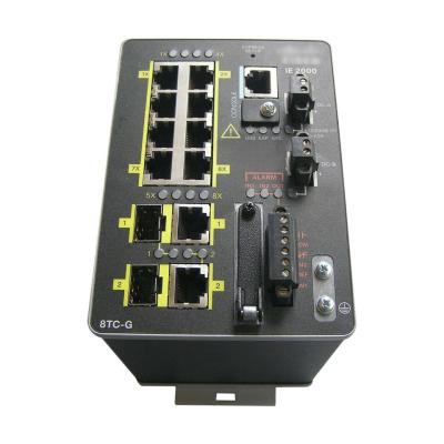 China IE-2000-8TC-G-B Enterprise Managed Switch SFP RJ45 Módulo de red de conmutador industrial en venta