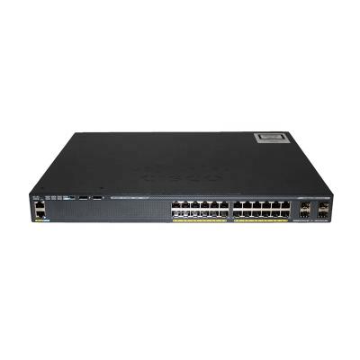 China WS-C2960X-24PD-L Switch de rede de 24 portas Ethernet Switch 24xGE PoE 370W 2x10G à venda