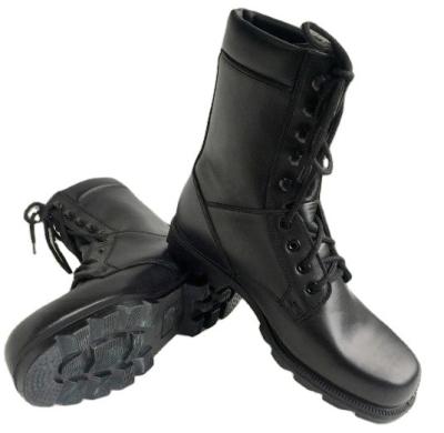 China Genuine Leather Waterproof Black Combat Boots Tactical Military Army Boots Combat Heightening for sale