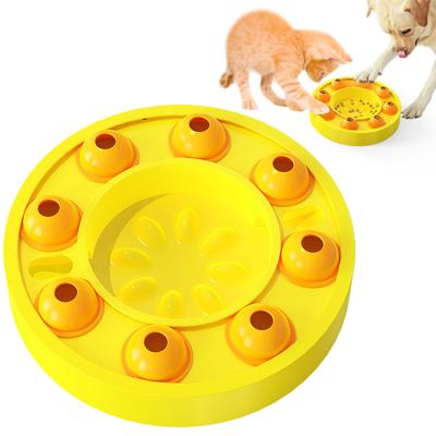 China Sustainable Top Selling Eco-Friendly Material TPR Puzzle Dog Feeder Bowl Slowly Playing Pet Supplies for sale