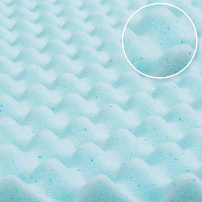 China Outdoor High Density Cooling Egg Memory Foam Mattress With Gel Cooling for sale