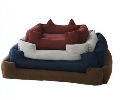 China Sustainable High Quality PP Cotton Dog Bed With Removable And Washable Cover for sale