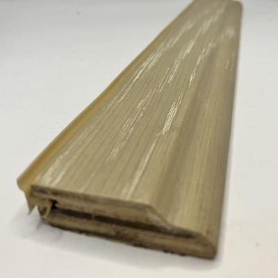 China FCT05 Modern Round Edge Oak Wood Finish Skirting Boards In Brown Color 12mm Thickness X 40mm Size for sale