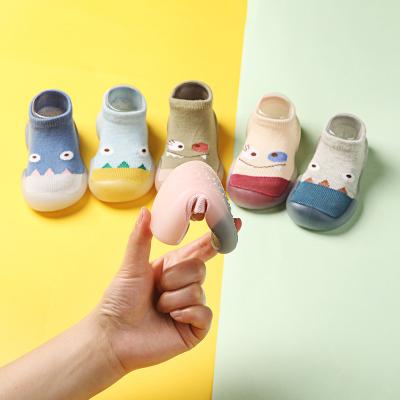 China Zhejiang QUICK DRY baby shoes bump soft non-slip newborn baby floor socks with rubber soft sole for sale