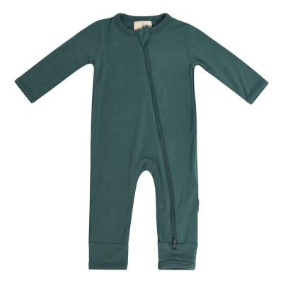 China Baby Toddler Cozy Bamboo Romper For Boys Girls Outfits One Piece Organic Zipper Long Sleeve for sale