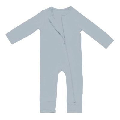 China Wholesale Comfy Long Sleeve Zipper Baby Romper Bamboo Infant Clothes Jumpsuit Newborn Baby Boy Girls Costume Bamboo Fashion for sale