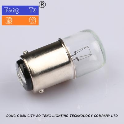 China Miniature T16 BA15d C-2F Filament Indicator Light Bulb For Lathe Lamp Auto Shut Off Lamp 16*35mm for sale